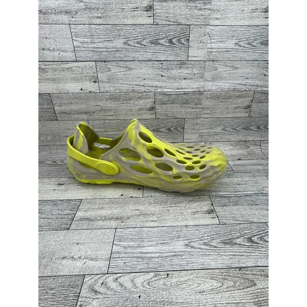 Merrell Hydro Moc Water Shoes Grey Lime Green Marbled Mens 7 Womens 8.5 J003751